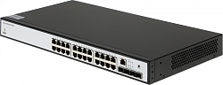 Коммутатор SNR SNR-S5210G-24TX-POE (L2+) 24x1Гбит/с 4SFP+ 24PoE 370W управляемый
