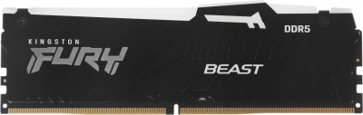 Память DDR5 32GB 6000MHz Kingston KF560C36BBEA-32 Fury Beast Black Expo RGB RTL Gaming PC5-48000 CL36 DIMM 288-pin 1.35В kit dual rank с радиатором Ret