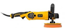 Полировальная машина Denzel CP-180 1400Вт 3000об/мин рез.шпин.:M14 d=180мм (27701)