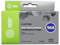Картридж струйный Cactus CS-EPT968 T0968 черный матовый (13мл) для Epson Stylus Photo R2880 с чипом