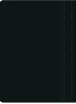 Папка-скоросшиватель Silwerhof Eco A4 прозрач.верх.лист пластик черный 0.11/0.13