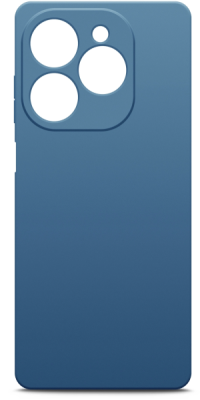 Чехол (клип-кейс) BoraSCO для Tecno Spark 20/20C/Go 2024/Pop 8 Microfiber Case синий (72677)