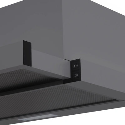 Вытяжка встраиваемая Lex HIDE G 600 серый управление: кнопочное (1 мотор)