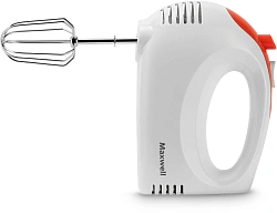 Миксер ручной Maxwell MW-1358 W 300Вт белый/оранжевый