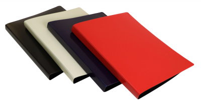 Папка метал.зажим Бюрократ DeLuxe DL07CBLCK A4 пластик 0.7мм кор.27мм черный