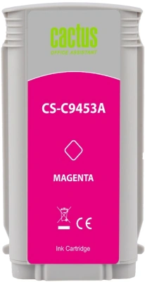 Картридж струйный Cactus CS-C9453A №70 пурп.пигм. (130мл) для HP DJ Z3100 с чипом
