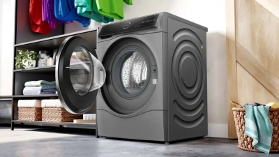 Стиральная машина Bosch Serie 8 WNC254ARSN пан.англ. загр.фронтальная макс.:10.5кг (с сушкой) серый