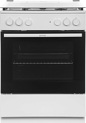 Плита Комбинированная Gorenje GK6A20WF белый (стеклянная крышка) реш.чугун