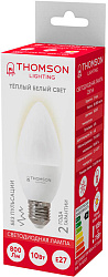 Лампа светодиодная Thomson TH-B2023 10Вт цок.:E27 свеча 220B св.свеч.бел.теп. Candle (упак.:1шт)