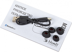 Гарнитура внутриканальные A4Tech Bloody M30 черный беспроводные bluetooth в ушной раковине (M30 (BLACK))