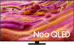 Телевизор QLED Samsung 75" QE75QN90FAUXRU Series 9 нержавеющая сталь 8K Ultra HD 120Hz DVB-T2 DVB-C DVB-S2 USB WiFi Smart TV