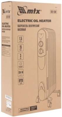 Радиатор масляный MTX OCH-1500 1500Вт белый
