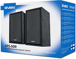 Колонки Sven SPS-509 2.0 черный 6Вт