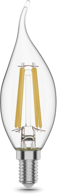 Лампа филам. Gauss Filament 11Вт цок.:E14 свеча 220B 4100K св.свеч.бел.нейт. CF35 (упак.:1шт) (104801211)