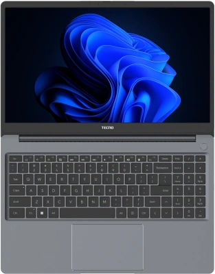 Ноутбук Tecno MegaBook K15SRA Core i5 13420H 16Gb SSD1Tb Intel UHD Graphics 15.6" IPS WUXGA (1920x1200) Windows 11 Home grey WiFi BT Cam 6060mAh (71003300513)