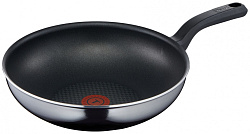 Сковорода ВОК (WOK) Tefal Resist D5161953 круглая 28см ручка несъемная (без крышки) черный (2100113629)