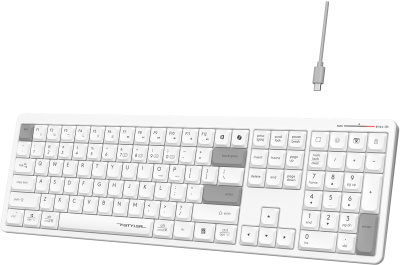 Клавиатура A4Tech Fstyler FBX55C белый USB беспроводная BT/Radio slim Multimedia (FBX55C)
