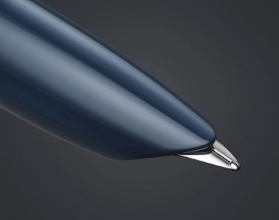Ручка перьев. Parker 51 Core (2123501) Midnight Blue CT F сталь нержавеющая подар.кор.