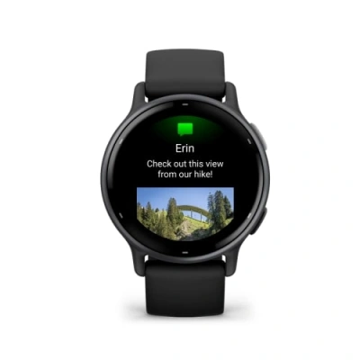 Смарт-часы Garmin Vivoactive 5 30.4мм 1.2" AMOLED корп.черный рем.черный разм.брасл.:125-190мм (010-02862-10)