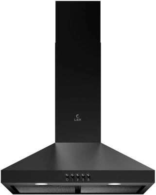 Вытяжка каминная Lex BRIZ 500 черный управление: кнопочное (1 мотор)