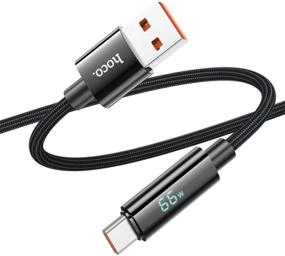 Кабель Hoco U125 TYPE-C 5A(11916) USB (m)-USB Type-C (m) 1.2м черный