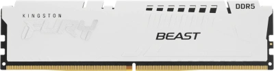 Память DDR5 32GB 6000MHz Kingston KF560C36BWE-32 Fury Beast White Expo RTL Gaming PC5-48000 CL36 DIMM 288-pin 1.35В dual rank с радиатором Ret