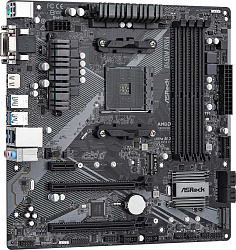 Материнская плата Asrock B450M PRO4 R2.0 Soc-AM4 AMD B450 4xDDR4 mATX AC`97 8ch(7.1) GbLAN RAID+VGA+DVI+HDMI
