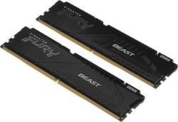 Память DDR5 2x32GB 5200MHz Kingston KF552C40BBK2-64 Fury Beast RTL Gaming PC5-41600 CL40 DIMM 288-pin 1.25В kit dual rank с радиатором Ret