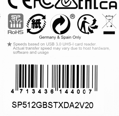 Флеш карта microSDXC 512GB Silicon Power SP512GBSTXDA2V20 Superior V30 A2 w/o adapter