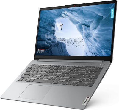 Ноутбук Lenovo IdeaPad 1 15IAU7 Core i3 1215U 8Gb SSD512Gb Intel UHD Graphics 15.6" TN FHD (1920x1080) без ОС grey WiFi BT Cam (82QD00EJUE)