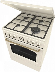 Плита Газовая Gorenje GKS6C71CLI слоновая кость (металлическая крышка) реш.чугун