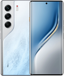 Смартфон Tecno Camon 40 Pro 5G 256Gb 12Gb белый ледяной моноблок 3G 4G 2Sim 6.78" 1080x2436 Android 15 50Mpix 802.11 a/b/g/n/ac/ax NFC GPS GSM900/1800 GSM1900 Protect FM