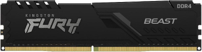 Память DDR4 32Gb 3600MHz Kingston KF436C18BB/32 Fury Beast RTL Gaming PC4-28800 CL18 DIMM 288-pin 1.35В dual rank с радиатором Ret