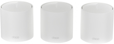 Бесшовный Mesh роутер TP-Link Deco X60(3-Pack) AX5400 10/100/1000BASE-TX белый (упак.:3шт)