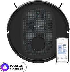 Пылесос-робот Red Solution RV-RL6100S 35Вт черный
