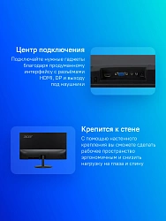 Монитор Acer 27" SB272Kbmiipx черный IPS LED 4ms 16:9 HDMI M/M матовая 250cd 178гр/178гр 3840x2160 60Hz FreeSync DP 4K 3.92кг