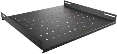 Полка стационарная NTSS NTSS-FS-600-BL 1U нагр.:60кг. 19" 350мм черный (упак.:1шт)