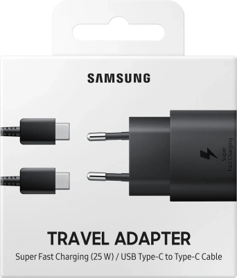 Сетевое зар./устр. Samsung EP-TA800 3A+2.77A+2.25A (PD) USB Type-C универсальное черный (EP-TA800XBEGWW)