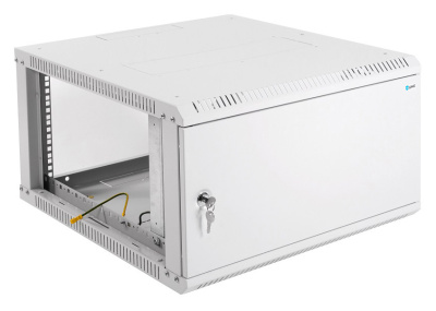 Шкаф коммутационный ЦМО ШРН-Эконом (ШРН-Э-6.350.1) настенный 6U 600x350мм пер.дв.металл 85кг серый 300мм 11кг 180град. 345мм