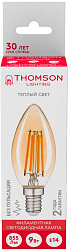 Лампа филам. Thomson Filament TH-B2115 9Вт цок.:E14 свеча 220B св.свеч.бел.теп. Candle (упак.:1шт)