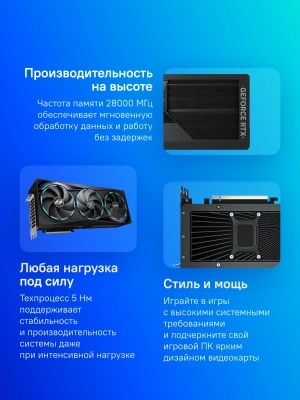 Видеокарта Gigabyte PCI-E 5.0 GV-N507TAORUS M-16GD 1.0 NVIDIA GeForce RTX 5070TI 16Gb 256bit GDDR7 2670/28000 HDMIx1 DPx3 HDCP Ret