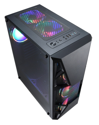 Корпус Formula CL-3303B RGB черный без БП ATX 2xUSB2.0 1xUSB3.0 audio bott PSU