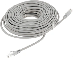 Патч-корд Premier PP31-20M-LSZH 1Гбит/с UTP 4 пары cat.5E CCA molded 20м серый RJ-45 (m)-RJ-45 (m)