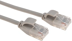 Патч-корд Rexant 02-0380-1 U/UTP RJ-45 вил. кат.6A 1м серый LSZH