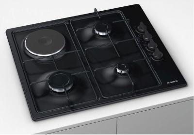 Газовая варочная поверхность Bosch PBY6C6B62O черный