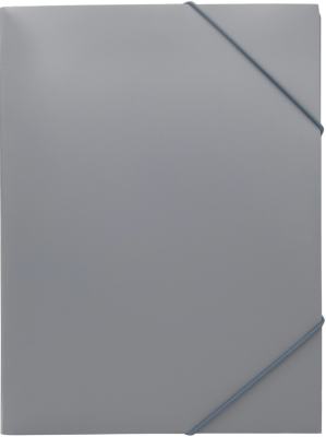 Папка на резинке Silwerhof Eco A4 пластик 0.5мм кор.15мм серый