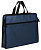 Папка-портфель Deli 63753BLUE 2 отдел. A4 текстиль синий