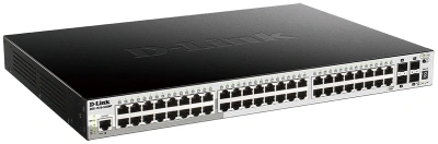 Коммутатор D-Link DGS-1510-52XMP DGS-1510-52XMP/A2A (L2+) 48x1Гбит/с 4SFP+ 370W управляемый