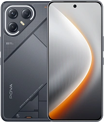 Смартфон Tecno Pova 7 Ultra 5G 256Gb 12Gb черный моноблок 3G 4G 2Sim 6.67" 1260x2800 Android 15 108Mpix 802.11 a/b/g/n/ac/ax NFC GPS GSM900/1800 Protect