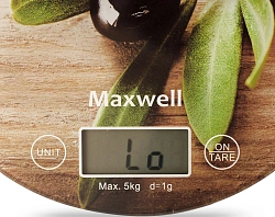 Весы кухонные электронные Maxwell MW-1468 макс.вес:5кг рисунок